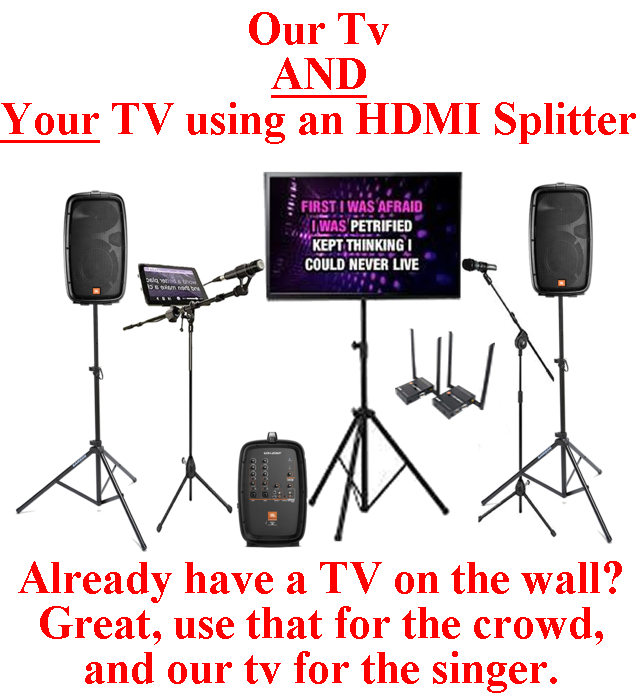 wireless hdmi karaoke rental denver